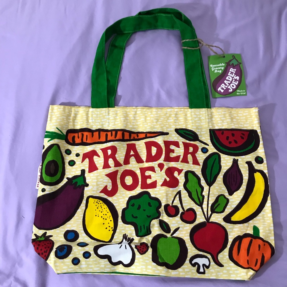 NEW 100% COTTON TRADER JOE’S ♻️ CANVAS GROCERY BAG